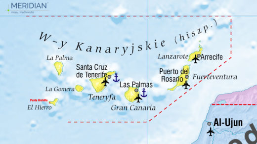 Wyspy kanaryjskie mapa 2