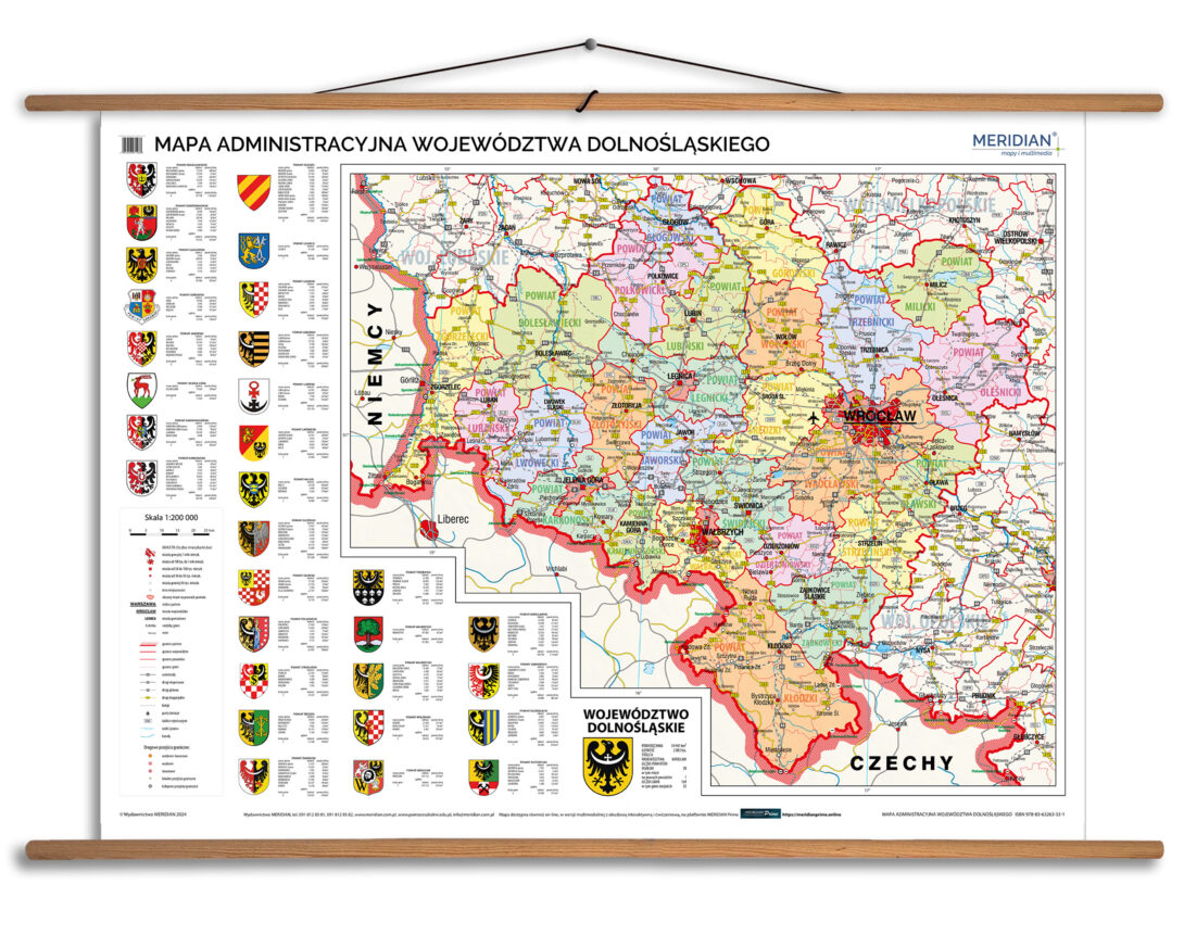 MR GE 100 Mapa administracyjna wojewodztwa dolnoslaskiego walki